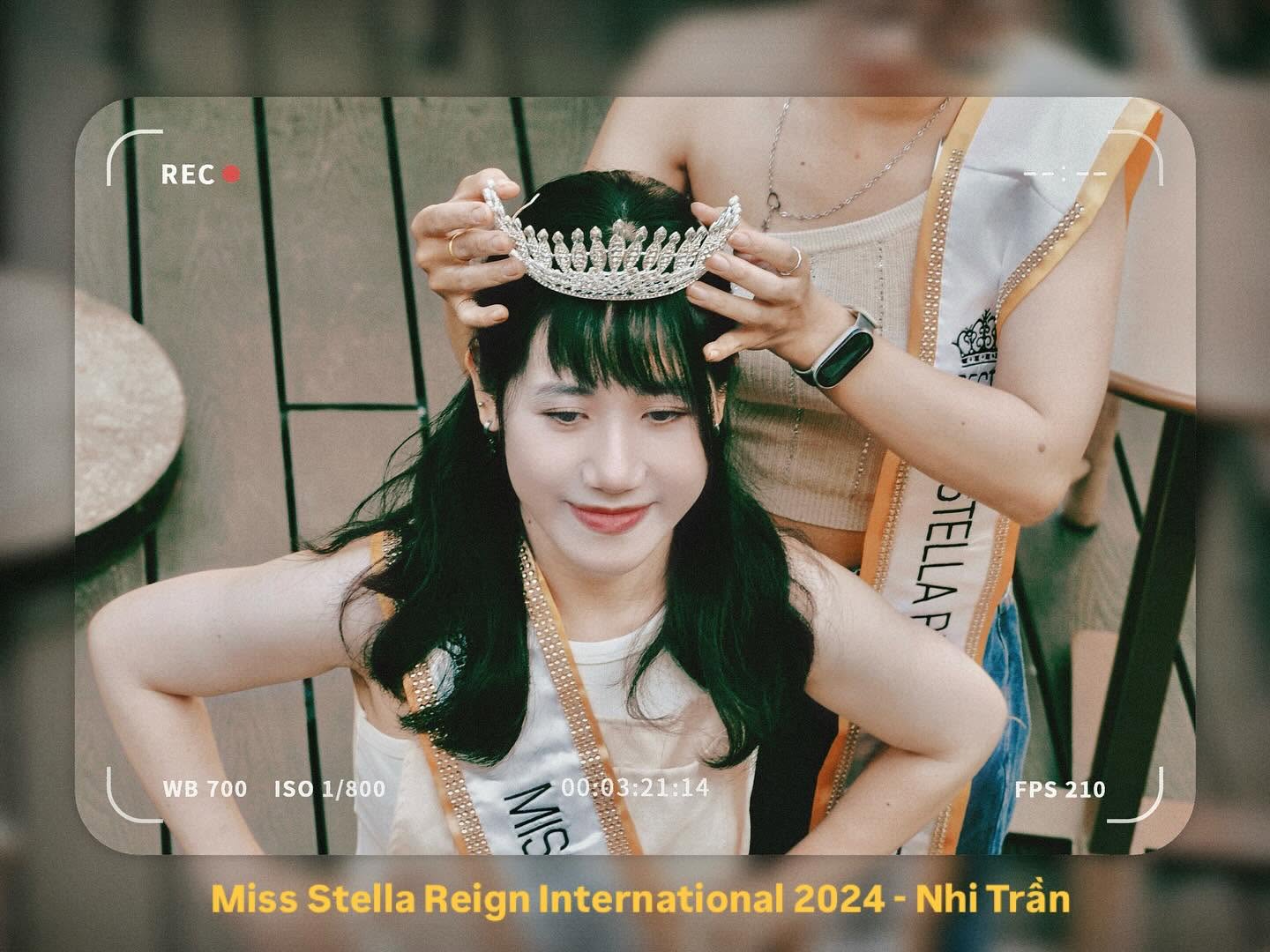 Miss Stella Reign International 2024, Nhi Tran, being crowned